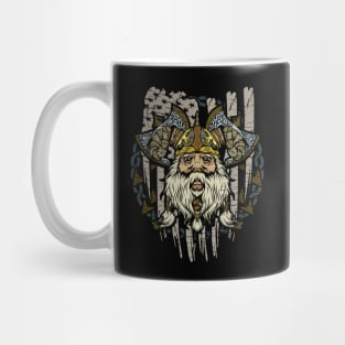 American Viking Patriotic Norse Myth Historical Mug